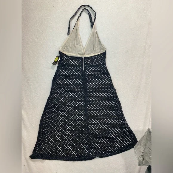 Chaudry KC large Black and beige Polka Dot Dress - Picture 3 of 7